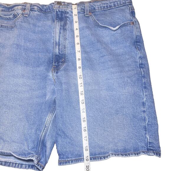 Levi Strauss Signature Men’s Light Wash Denim Shorts 40” Jorts Cotton - Picture 5 of 10